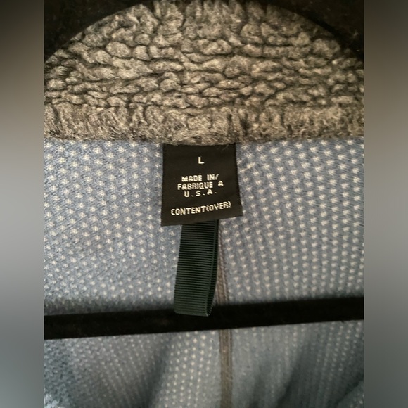 Patagonia Mens Large 90s PEF Deep Pile Fleece Zip Jacket M Gray USA Made Retro X - Picture 6 of 7